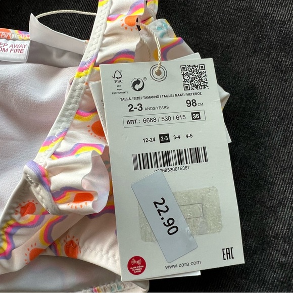 NWT Zara Toddler Swimsuit - Picture 3 of 12